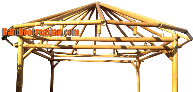 Lot 4 - XL 14”x21” Brown Handmade Bamboo Wood Placemats Tiki Bar Decor  Tropical